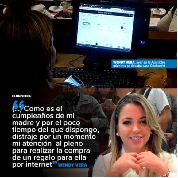 Asambleísta comprando en Amazon